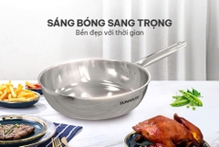 Chảo inox SH20M6 size 20cm đa lớp, dùng được bếp từ [BH: NONE]