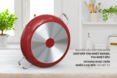 Chảo chống dính 2 quai SH-28R2 size 28cm [BH: NONE]