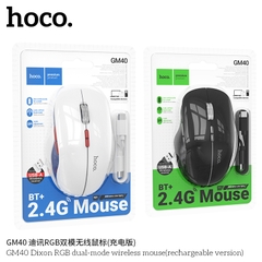 Chuột không dây bluetooth HOCO GM40 Dixon RGB + usb 2.4G chính hãng [BH 1 Năm]
