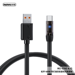 Cáp Remax rc-c110 type-c 100W 1,2m tích hợp đèn chính hãng [BH 1 năm]