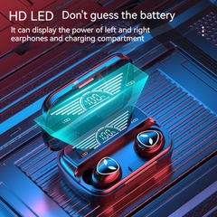 Tai nghe bluetooth TWS M20 (giống mẫu M10, F9) V5.3 kiểu dáng airpods có đế sạc có màn hình lcd [BH 3 tháng]