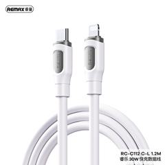 Cáp sạc nhanh 30w REMAX RC-C112 (c-l) Type C ra iPhone Lightning PD chính hãng [BH 1 năm]