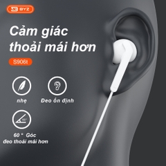 Tai nghe có dây type-c BYZ S906 chính hãng [BH 6 tháng]