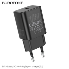 Cóc sạc nhanh 30w BOROFONE BN13 chính hãng 1 cổng Type C [BH 1 năm]