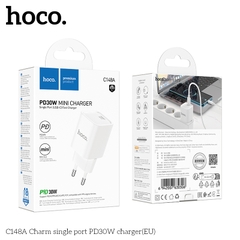 Cóc sạc nhanh 30w HOCO C148A EU PD 1 cổng type-c chính hãng [BH 1 năm]