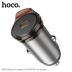Cóc sạc nhanh 30w xe hơi HOCO NZ16 chính hãng (1 cổng type-c) cho ô tô car charger [BH 1 năm]