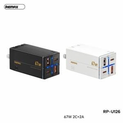 Cóc sạc nhanh 67w REMAX RP-U126  CN cóc 4 cổng sạc ( 2 cổng usb 2 cổng Type C) chính hãng [BH: 1 năm]