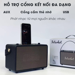 Loa bluetooth Peterhot A105 có khe gác điện thoại [BH: 3 THÁNG]