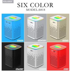 Loa bluetooth mini Kooller mã 818 thiết kế độc đáo, logo trái táo trên đầu có led [BH: 1 tháng]