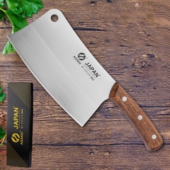 Dao chặt xương, dao chặt gà làm bếp Nhật SK5 độ cong 85 độ [BH: NONE]