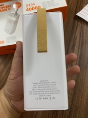 Pin sạc nhanh 160W max SYC S154 40.000mAh, có chức năng đèn pin, màn hình hiển thị % pin chính hãng [BH 1 năm]