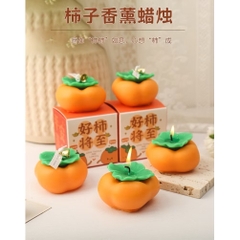1 cây nến thơm Handmade hình quả hồng siêu xinh [BH: NONE] 1l9a2