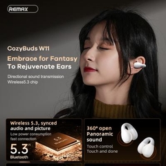 Tai nghe bluetooth Remax Cozybuds W11 kiểu dáng airpods True Wireless chính hãng [BH 1 Năm]