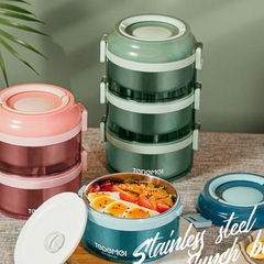 Hộp đựng cơm 3 tầng lõi thép TEDEME gia dụng tiện lợi [BH: NONE]