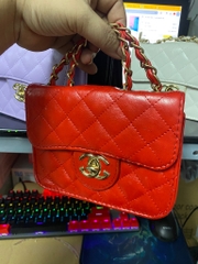 Túi xách mini, ví cầm tay dây xích size 12.5 x 16.5cm