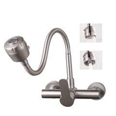 Vòi rửa chén bát nóng lạnh inox 304 Xịn xoay 360 độ tiện lợi [BH: None]