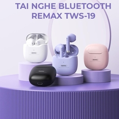 Tai nghe bluetooth REMAX TWS-19 true wireless kiểu dáng airpods có đế sạc chính hãng [BH 1 năm]