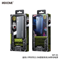 Pin sạc dự phòng 22.5W Wekome WP-05, dung lượng 10.000mAh, có màn hình hiển thị % pin [BH: 6 THÁNG]