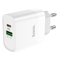 Bộ sạc nhanh 20w HOCO C80A (c-l) PD QC3.0 kèm cáp Type C ra iPhone Lightning chính hãng [BH 1 năm]