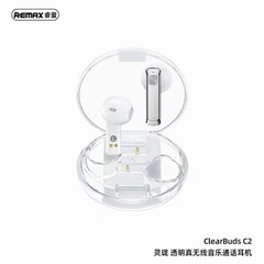 Tai nghe bluetooth REMAX CLEARBUDS C2 V5.3 TWS kiểu dáng airpods true wireless chính hãng [BH 1 năm]