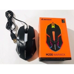 Chuột có dây JERTECH M200 WARWICK chuyên game vi tính đèn led siêu đẹp [BH: 6 THÁNG]
