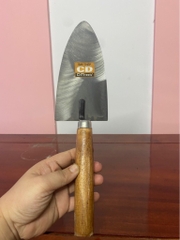Bay làm vườn, làm hồ xây dựng lưỡi thép CD 10cm ngang, cán gỗ / pktn sale