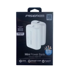 Pin sạc dự phòng sạc nhanh 20W Pisen D-304 mini 10.000mAh nhỏ gọn tiện lợi [BH: 1 NĂM]