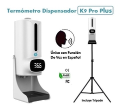 Máy K9 Pro Plus đo thân nhiệt và xịt khử khuẩn chống dịch (nhiệt kế) có kèm chân tiện dụng [BH 1 tuần]