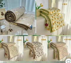 Chăn, mền cotton mềm mịn thoáng mát size 1.7m x 2m [BH: NONE]