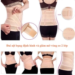 Đai nịt định hình bụng 2 lớp giảm mỡ eo thon [BH: NONE]