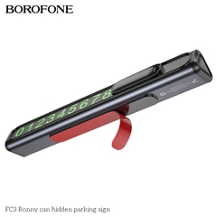 Bảng số điện thoại BOROFONE FC3 ô tô Biển báo đỗ xe