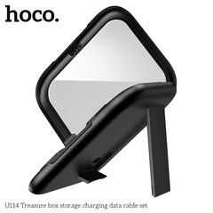 Cáp sạc nhanh 60w 3A HOCO U114 đa năng full bộ hộp đựng 4 cổng iPhone Lightning, Type C, Samsung Micro chuyển đổi thay thế linh hoạt chính hãng [BH 1 năm]