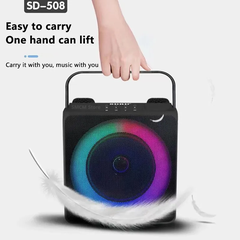 Loa bluetooth karaoke SDRD SD-508 kèm 2 micro không dây cực hay xách tay chính hãng [BH 6 tháng]