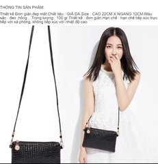 Túi, ví cầm tay 2in1 vân cá sấu thời tranh cho nữ sành điệu [BH: None] / pktn sale