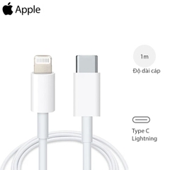 Cáp sạc nhanh 20w Zin nhà máy Type C ra iPhone Lightning 11 12 13 Pro Max 4l1 TEM HỒNG [BH 1 năm]