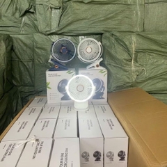 Quạt kẹp bàn FOUR in One có đèn led [BH: 1 TUẦN]