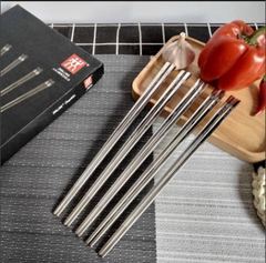 Hộp 5 đũa inox cao cấp [BH: NONE] / pktn sale