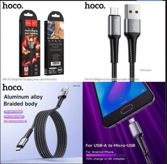 Cáp sạc nhanh 3A HOCO DM-X3 cáp Usb ra Micro dây dù siêu tiện lợi