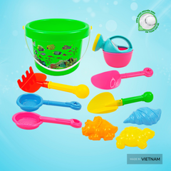Bộ đồ chơi xúc cát 8 món cho bé