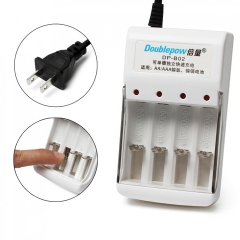 Bộ sạc 4 viên pin tiểu 2A-3A DP02, có led hiển thị khi sạc [BH: 1 THÁNG]