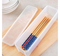 Hộp nhựa chữ nhật đa năng đựng, bảo quản thực phẩm, đũa thìa dụng cụ  bếp