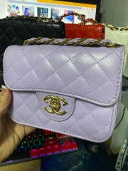 Túi xách mini, ví cầm tay dây xích size 12.5 x 16.5cm