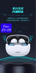 Tai nghe bluetooth Pisen LV-09 2 tai có nút cao su, có doc sạc [BH: 6 tháng]