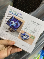 Giá đỡ ipad FOLDABLE METAL HOLDER L08/ S115 xoay 360 độ kim loại nặng xịn [BH: NONE]