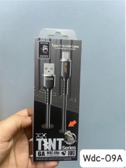 Cáp sạc nhanh 6A Wekome WDC-09A Type C (usb ra Type c, a-c) chính hãng [BH: 6 Tháng]