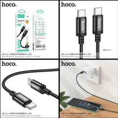 Cáp sạc nhanh 60w HOCO X89 (c-c 2m) cáp 2 đầu Type C dài 2m chính hãng