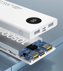 Pin sạc nhanh 22.5w PISEN D-314 10.500mAh dự phòng có LCD chính hãng (10.000mAh) [BH 1 NĂM]