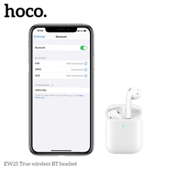 Tai nghe bluetooth HOCO EW25 tws kiểu dáng airpods có đế sạc chính hãng (BH 1 năm)