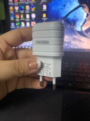 Cóc sạc 2.4A Kaku KSC-726 1 cổng USB EU Chân tròn chính hãng bn84 [BH: 1 Tháng] / pktn sale