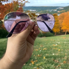 Thanh lý kính mát Rayban tím tray - hơi trầy [Bh: None]